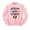 Pink, variant on Keeper of the Gender Sweatshirt Unisex Large White
