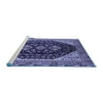 thumbnail image 2 of Ahgly Company Machine Washable Indoor Rectangle Oriental Blue Industrial Area Rugs, 6' x 9', 2 of 4