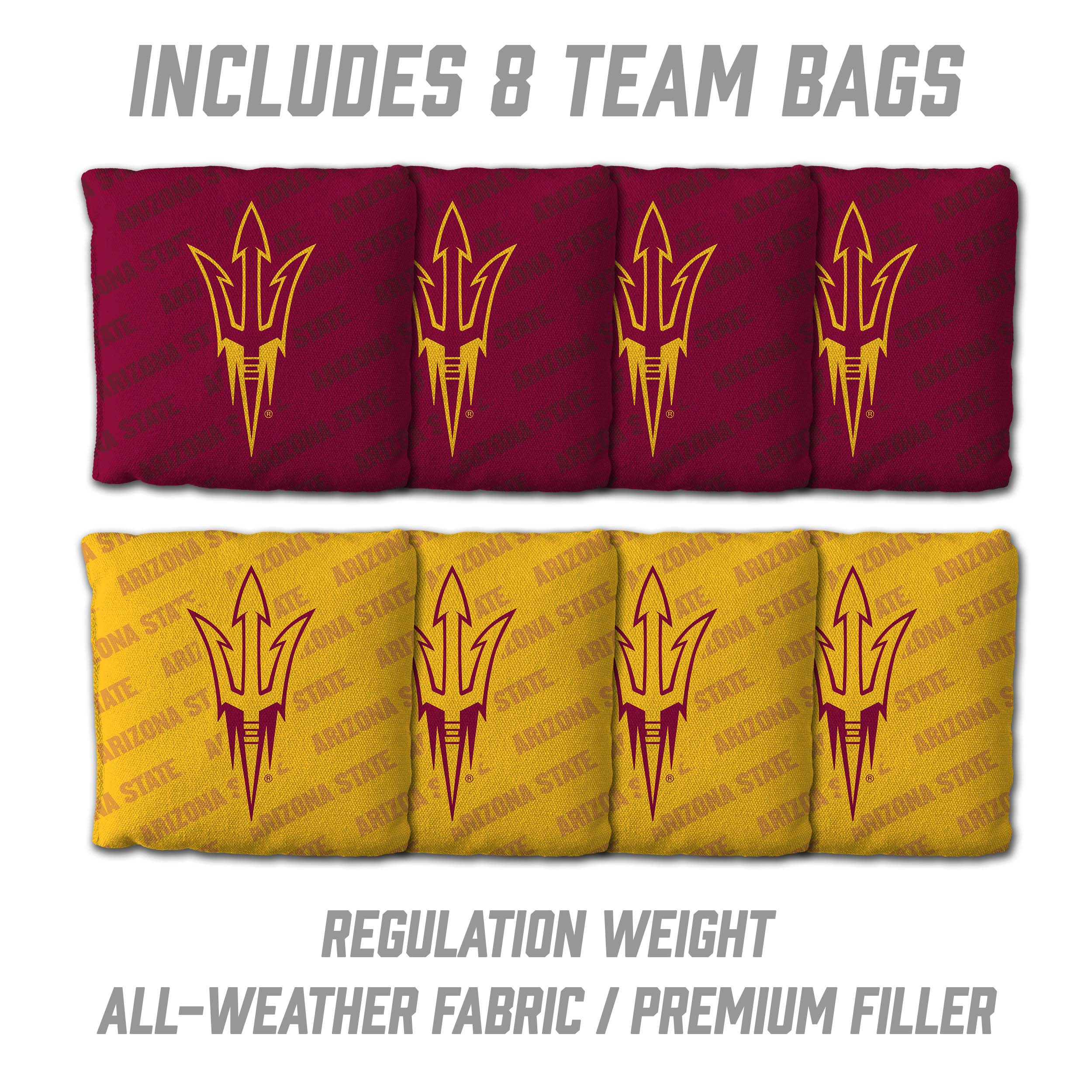 YouTheFan NCAA Arizona State Sun Devils 2x4 Slogan Series Cornhole