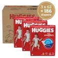 thumbnail image 2 of Pañales HUGGIES Little Snugglers, tamaño 2 (5-8 kg), 186 unidades, 2 of 9