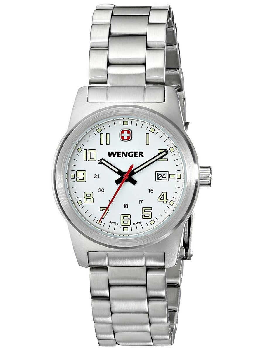 Wenger - 72829 Women's Classic Field White Dial Stainless Steel ...