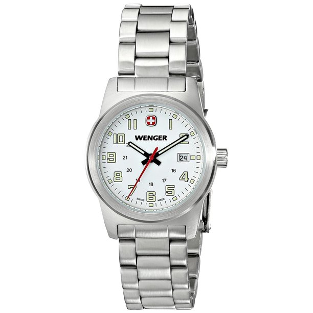 Wenger - 72829 Women's Classic Field White Dial Stainless Steel ...