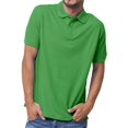 thumbnail image 1 of Basico (Green) Polo Collared Shirts For Women 100% Cotton Short Sleeve Golf Polo Shirts For Men, 1 of 3