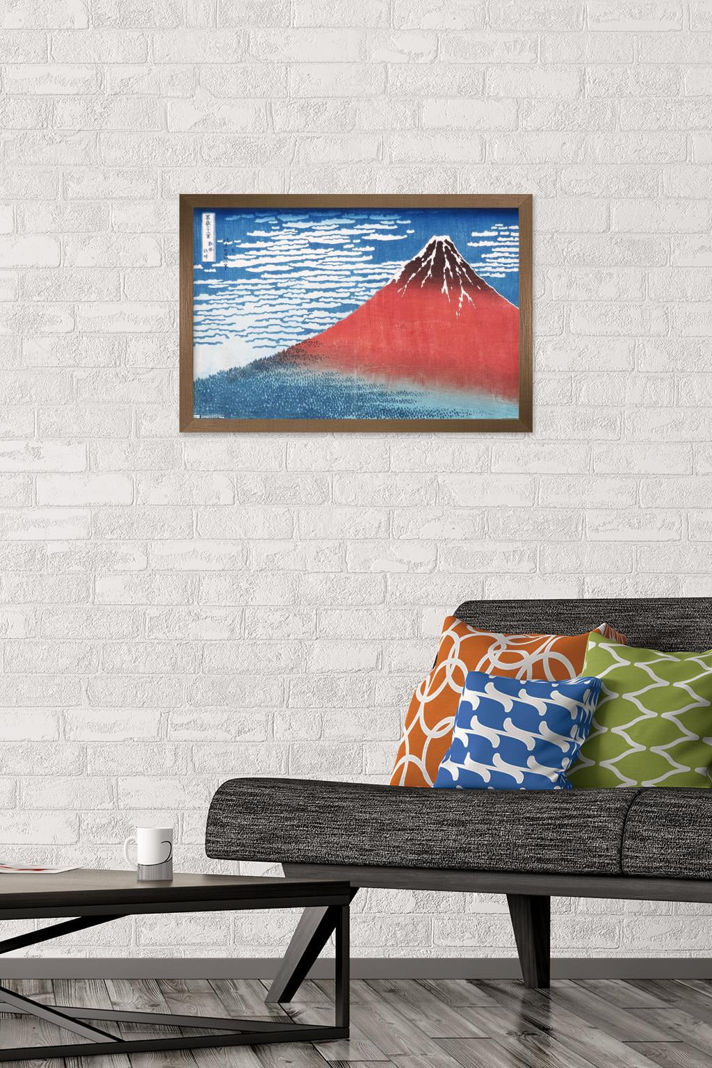 Fine Wind, Clear Morning by Katsushika Hokusai Wall Poster, 14.725" x 22.375", Framed