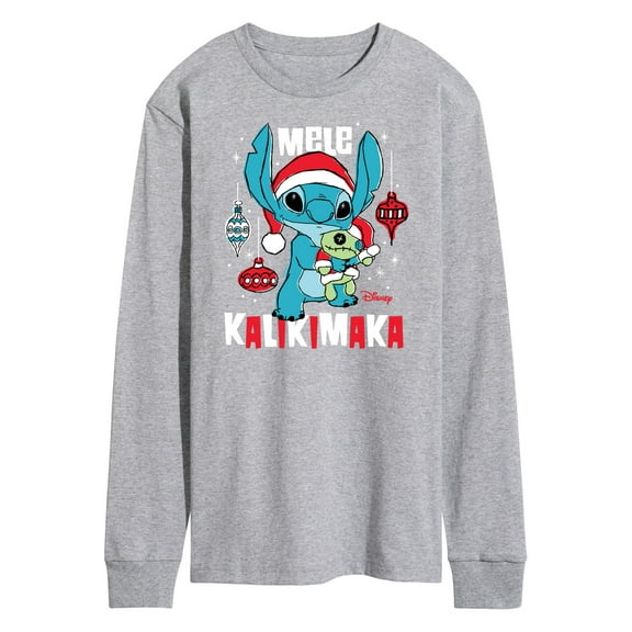Lilo & Stitch - Mele Kalikimaka - Men's Long Sleeve T-Shirt