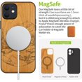 thumbnail image 5 of Case for iPhone 12 Case [Natural & Black Soft TPU] Shockproof Protective Unique Cover Compatible with MagSafe Natural Landscape -Cherry, 5 of 5