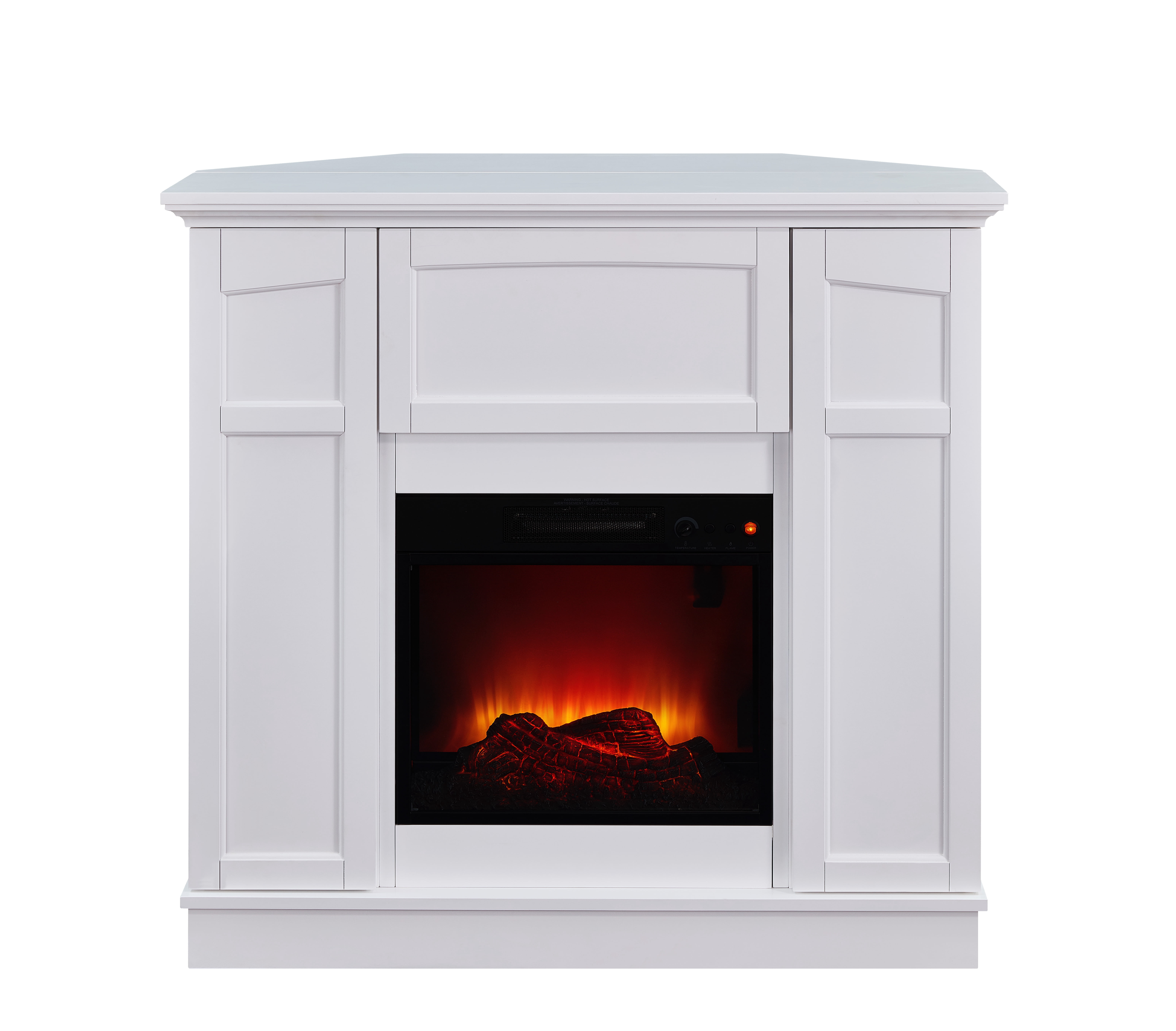 Bold Flame 40 inch Wall/Corner Electric Fireplace in White - Walmart.com