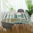 thumbnail image 3 of Yayeee Tablecloths 60" x 120" Rectangle Wrinkle Resistant Party Table Cover, Green Deer, 3 of 8