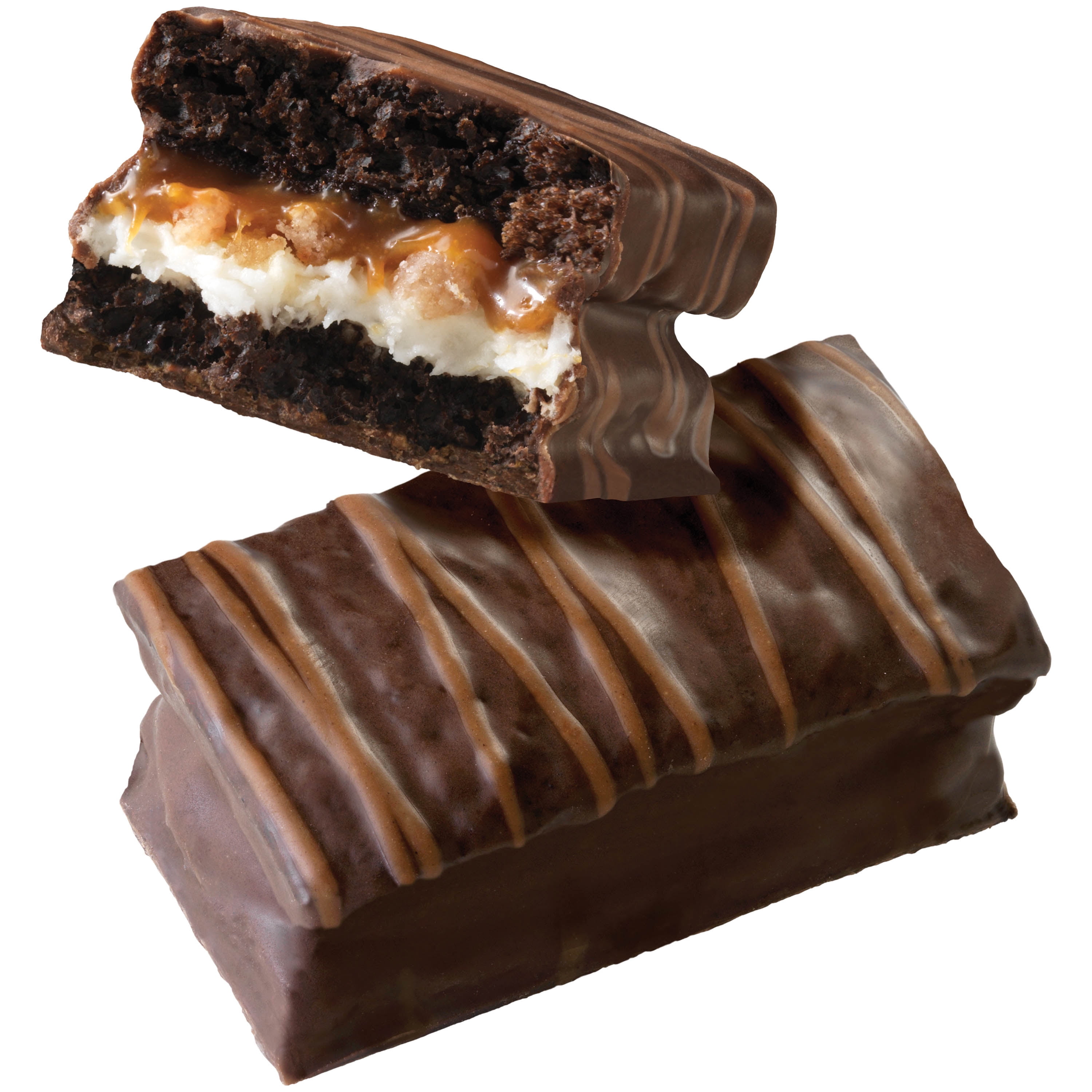 Hostess Kaz-Bars, Fudge Coated Chocolate Cake, Chocolate and Carmel Filling, Single Serve, 2.75 oz, 1 Count