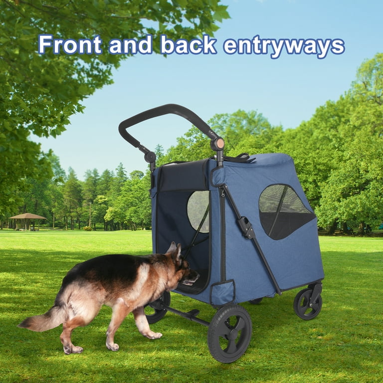Lazy buddy dog clearance stroller rubber wheels stroller