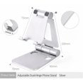 thumbnail image 4 of PIKACHY Aluminum Foldable Phone Stand Portable Desktop Mobile Holder Adjustable Tablet Stand for iPhone Android iPad Desk Office Home Video Viewing, 4 of 4