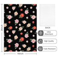 thumbnail image 2 of 2 Pcs Pioneer Flower Floral Print Pattern Kitchen Towels, Funny Microfiber Dish Towel Set, 18" X 26" Tea Towels, 2 of 6