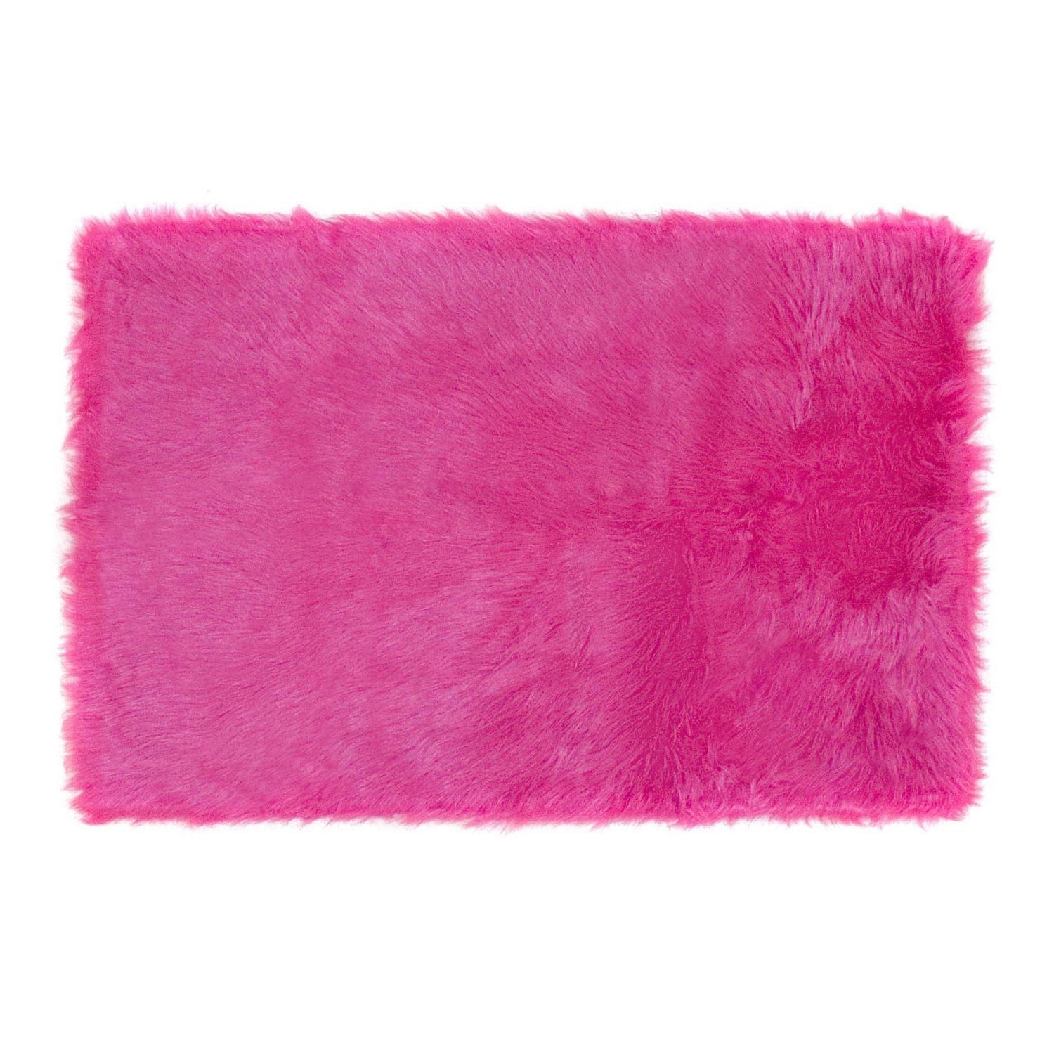 Home Décor Inc. Mainstays Kids Faux Fur Rug – Soft, Vibrant Accent Rug for Bedrooms & Playrooms, 30" x 45"