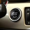 thumbnail image 3 of Lefu Black Carbon Fiber Engine Start Stop Button Ring Trim for BMW E90 E92 E93, 3 of 10