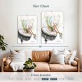thumbnail image 3 of Elephant Stock Beat Of The Drum Wall Art - Vertical Canvas Wall Art - Living Room Wall Decor - Music Canvas - White And Gray Decor By Ashvin Harrison - 30" x 45", 3 of 4