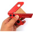 thumbnail image 1 of Woodworking Measuring Tool, Line Gauge Center, 45/90 Degree Right Angle Line Gauge Carpenter Ruler, 1 of 5