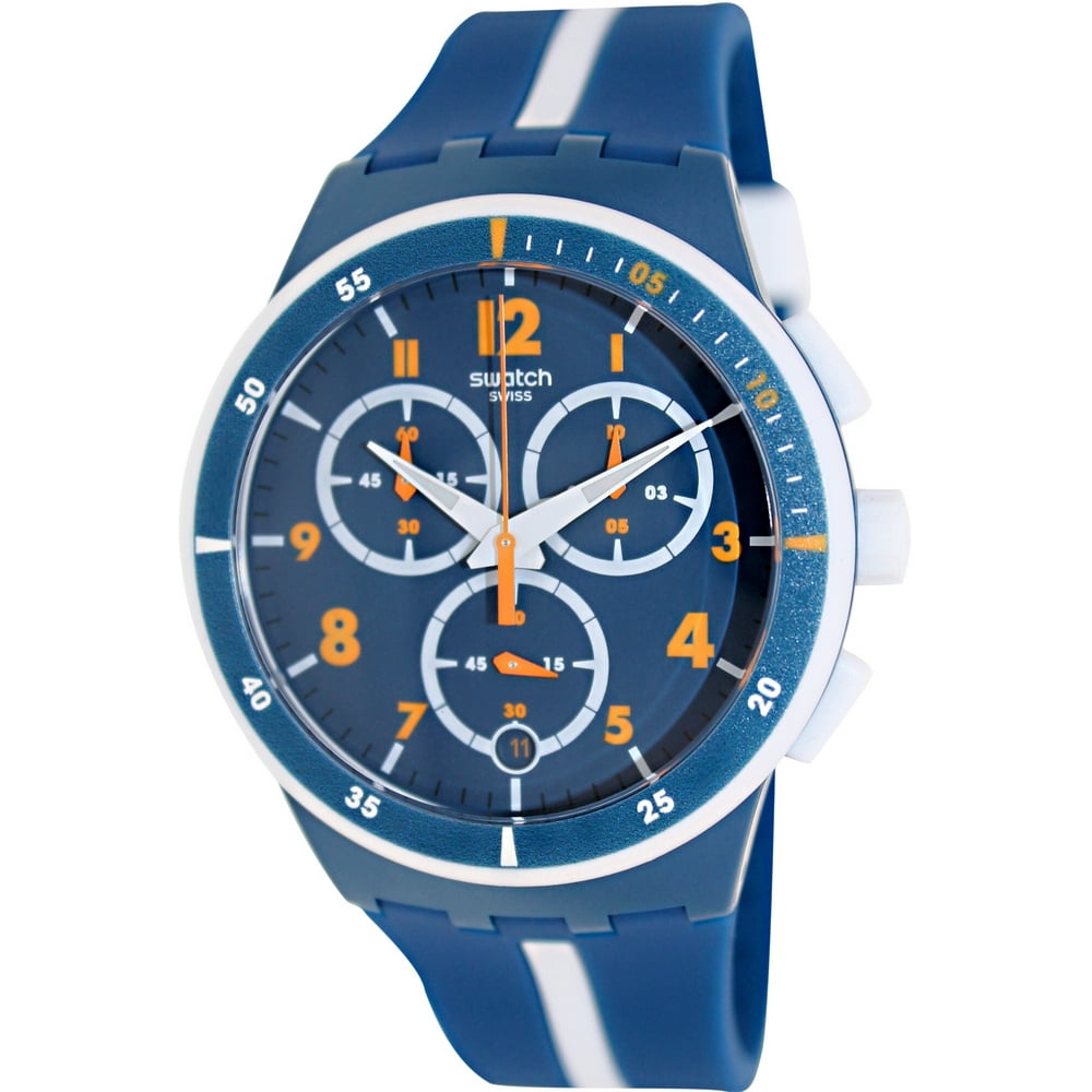 Swatch Swatch Mens Originals Susn403 Blue Plastic Swiss Quartz