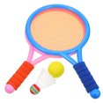 thumbnail image 1 of KONTONTY 1 Set Badminton Racket Set Assorted Color Plastic for Outdoor Sports, 1 of 8