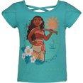 thumbnail image 2 of Disney Moana Girls' Short Sleeve T-Shirt & Skirt Clothing Set, Blue (2T), 2 of 4