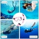 thumbnail image 3 of WZCPCV - Juego de máscara de esnórquel de silicona de grado alimenticio, máscara de buceo de vidrio templado antivaho, equipo de esnórquel para adultos, natación, ahorros de verano, rosa, 3 of 5
