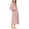 thumbnail image 2 of Carole Hochman Women Luxuriously Soft Plush Wrap Robe Pink S, 2 of 5