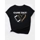 thumbnail image 3 of Women's Casual Crew Neck T-Shirt with Leopard Print Heart & Football Graphic, 100% Polyester Knit Fabric, Medium Stretch, Fashionable Short Sleeve Top for Spring/Summer/Fall, 3 of 7
