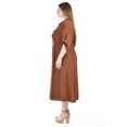 thumbnail image 2 of Vestido camisero midi Roman Fashion /Tallas Extras, 2576 (Chedron) cafe 42, 2 of 6