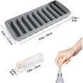 thumbnail image 3 of 3 PCS Ice Cube Tray, Long Ice Stick Tray Silicone with Lid, Rectangular Narrow Stick, Reusable, Flexible, Easy Release, for Small Mouth Sport Bottles, Juice Bottles, Cocktail Parties, 3 of 5