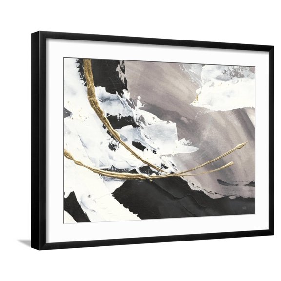 Art.com Gilded Arcs I Crop Art Print by Chris Paschke, Black Frame Wall Art, 29" x 23"