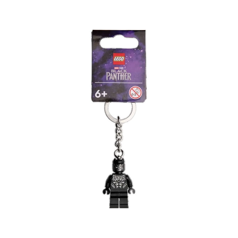 LEGO Black Panther Keychain (854189), Marvel Super-Hero, Kids Gift