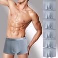 thumbnail image 2 of Boxer Briefs for Men ,6 Pack Men's Underwear Summer Flat Angle Underwear Men's High Elasticity Comfortable Particle Massage Pants, 2 of 6