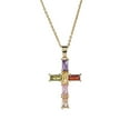 thumbnail image 6 of Cross Pendant Necklace for Women Color Zircon Sense Hip Hop Sweater Necklace for Women Jewelry Valentines Day, 6 of 9