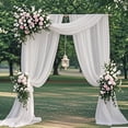thumbnail image 1 of Tela de Gasa Transparente para Arco de Boda, Decoración de Arco de Boda (Blanca, 1 Panel), 1 of 4