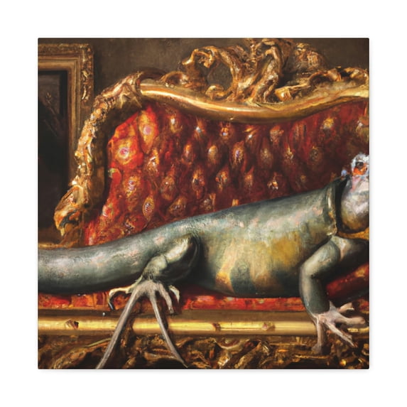 Reptiles in Rococo - Canvas