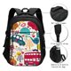 thumbnail image 3 of Fotbe London Symbols Mochila con Estampado y Puerto USB para Hombre y Mujer, Mochila Antirrobo, Mochila de Viaje, Mochila Escolar, Mochila Universitaria, 3 of 7