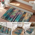 thumbnail image 5 of Rectangle Rug 2x3ft Area Rug,Forest Branches Vintage Oil Painting Art Area Rugs for Living Room Bedroom,Abstract Geometric Art Floor Mat Non-Slip Non-Shedding Carpet Indoor Accent Rugs, 5 of 9