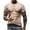 A-Khaki, variant on ZQUUVOU Men's T-Shirt 3D Printed Muscle Casual Crew Neck Short Sleeved Tops (E-Khaki,3XL)