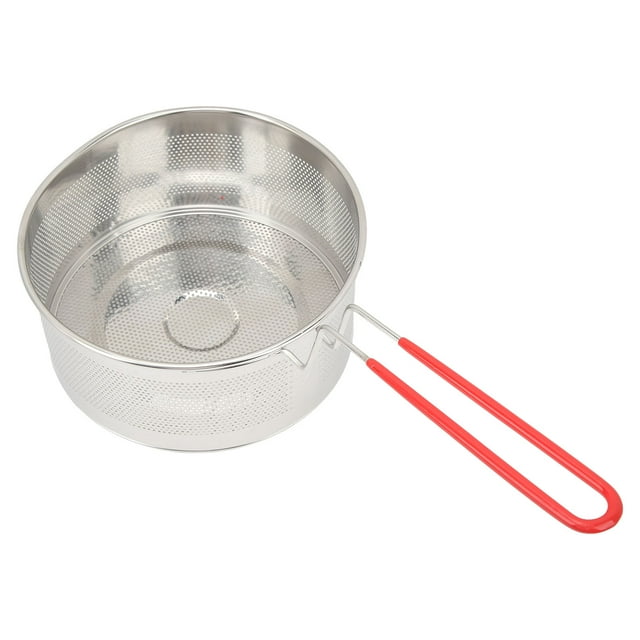 Deep Fryer Basket, Round 304 Stainless Steel Fry Baskets With Handle Kitchen Utensils And Gadgets