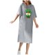 thumbnail image 1 of Vestido Corto de Verano Cuello Redondo Estilo de Camiseta de Longitud de Tobillo de Manga Corta, Altamente Elástico para Pijamas Y Ropa Interior Sexy, 1 of 8