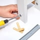 thumbnail image 3 of 4 piezas Bisagra de puerta oculta ajustable Bisagra de pivote oculto invisible Bisagras de eje hacia abajo para puertas de armario Puertas del gabinete, 3 of 4
