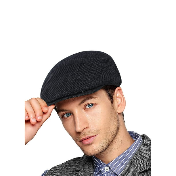 Gorra tipo boina para hombre, gorra plana, gorra con visera, boina