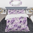thumbnail image 2 of Designart "Seamless Lilac Wave Symphony II" Purple Abstract Bedding Covert Set - Modern & Contemporary Bed Set With 2 Shams, 2 of 5