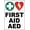 Warning Sign 2, variant on First Aid AED Sign Fire Exit Emergency Signs Metal Tin – 12 X 8 Inch for Home or Work