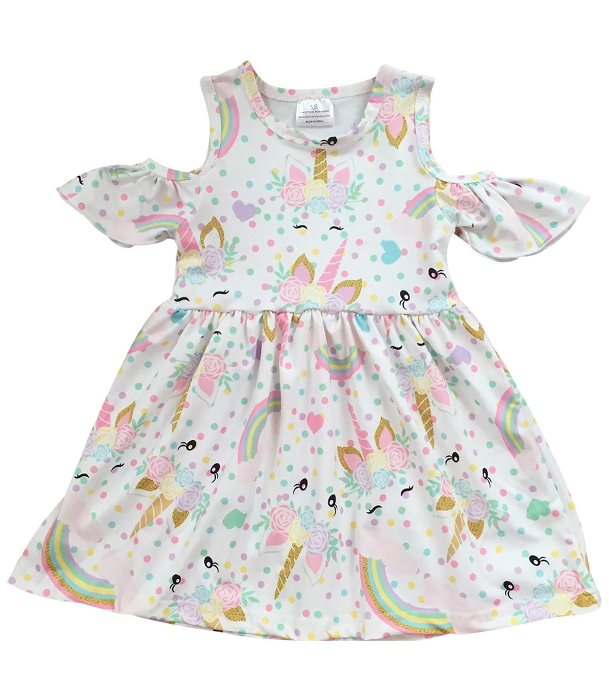 cold shoulder frocks for kids