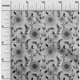 thumbnail image 2 of oneOone Polyester Spandex Gray Fabric Florals Sewing Craft Projects Fabric Prints By Yard 56 Inch Wide, 2 of 5
