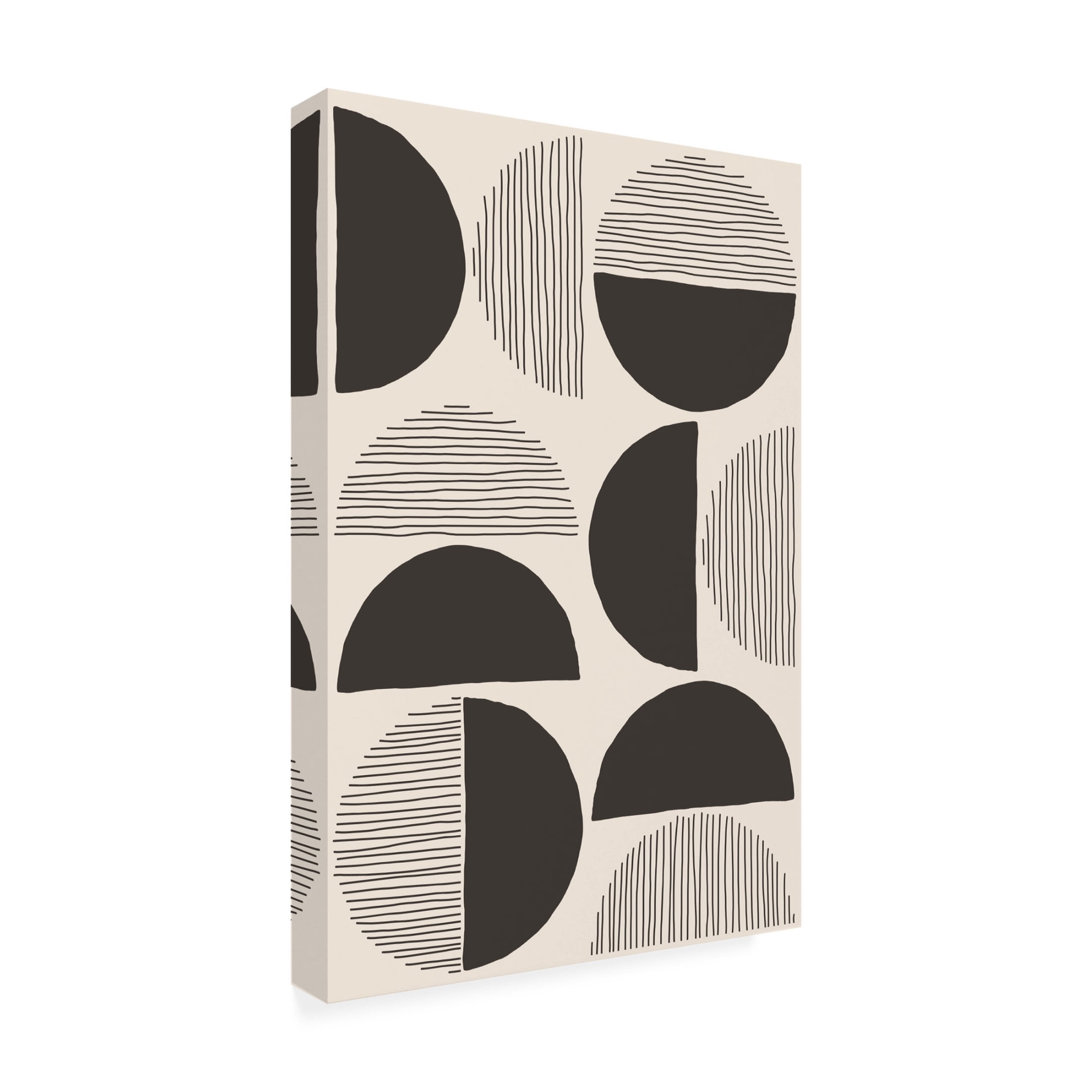Trademark Fine Art jay stanley Circles and Lines 3 Canvas Wall Art
