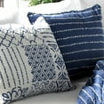 thumbnail image 3 of Lush Decor Monique Geometric Print Pattern Cotton Lightweight Reversible Quilt, Full/Queen, Charcoal, 3-pc set includes: 1 Quilt, 2 Pillow Shams, 3 of 11