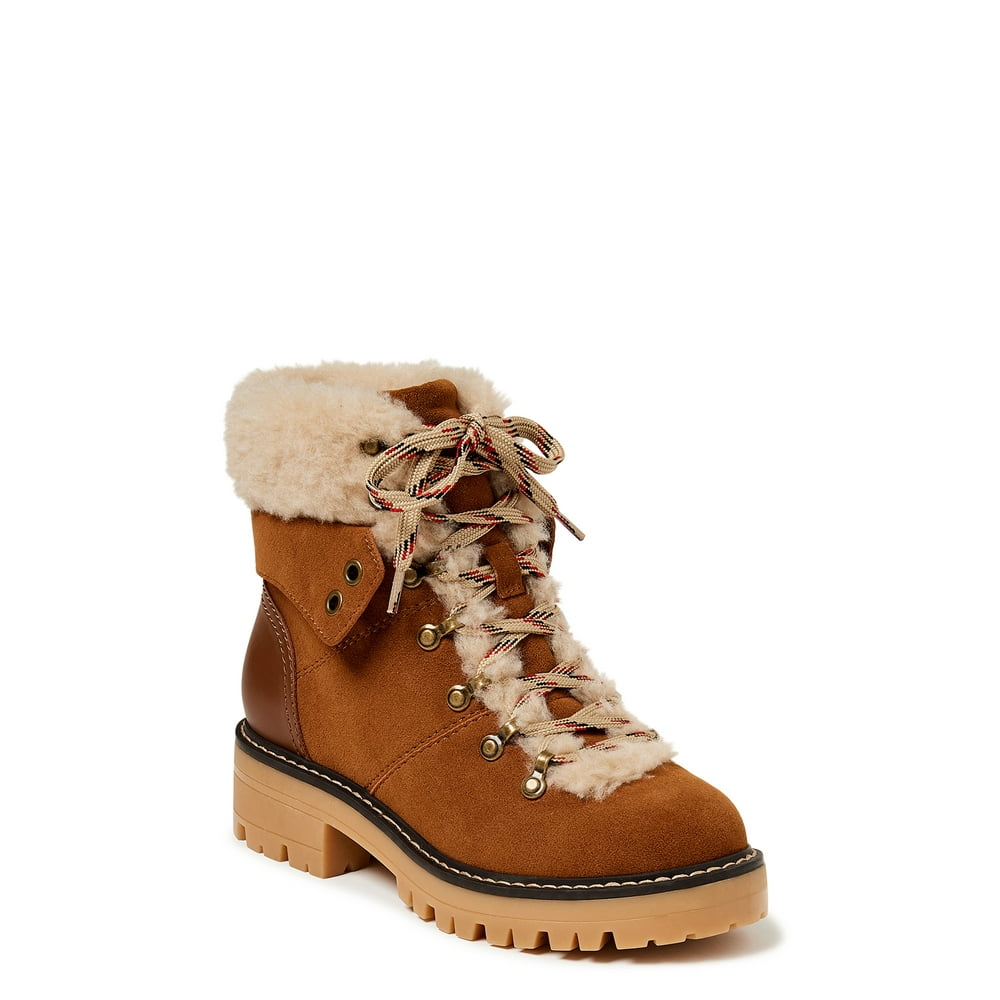 Time and Tru Time and Tru Women's Cozy Hiker Boot (Wide Width