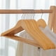 thumbnail image 4 of Perchero para colgar ropa, perchero de madera, perchas sin ropa con gancho giratorio de grado, percha para ropa de primera línea, 4 of 5