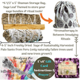thumbnail image 5 of ULTIMATE Sage Smudge Kit: 12 Piece Spiritual Gifts w/XL Abalone Shell, Variety Smudging Kit for Cleansing, Smudging Gift Set, 5 of 11